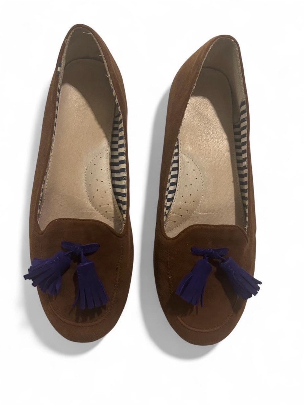 Charles Philip Shanghai Suede Tassel Loafers Size 8